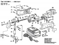 Bosch 0 601 926 042 GSC 9,6 V Portable Metal Shears 9.6 V / GB Spare Parts GSC9,6V